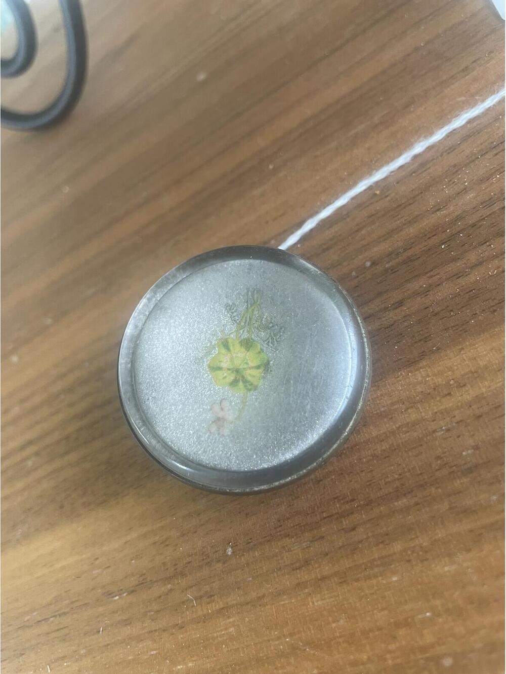 1884 Bridle Button With Clover